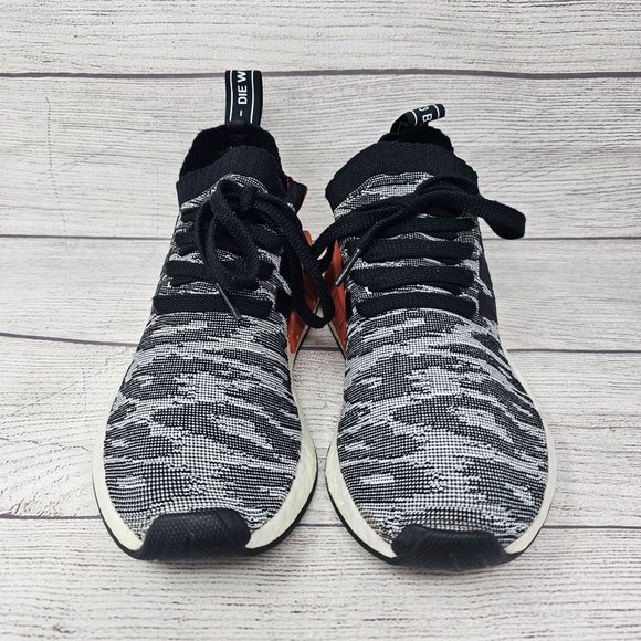Adidas Men's NMD R2 Primeknit Core Black 2017‎ Size 5 - Picture 1 of 10